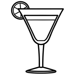 Cocktail Glass Vector Art