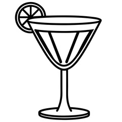Cocktail Glass Vector Art