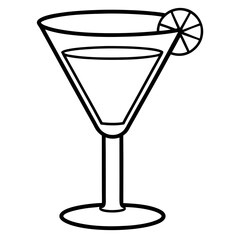 Cocktail Glass Vector Art
