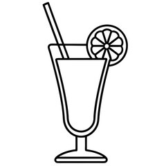 Cocktail Glass Vector Art