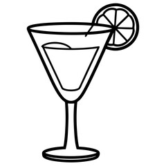 Cocktail Glass Vector Art