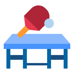 Ping Pong Table Vector Design Icon Style