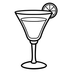 Cocktail Glass Vector Art