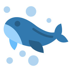 Whale Vector Design Icon Style