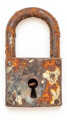 Rusty Padlock: A Relic of Time's Passage