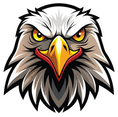 Fototapeta premium Fierce Eagle Mascot Logo Vector illustration