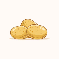 potato simple vector looks delicious