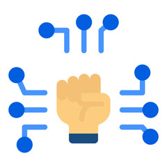 Digital Revolution Vector Design Icon Style