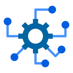 Digital Integration Vector Design Icon Style