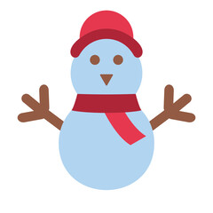 Snowman Vector Design Icon Style