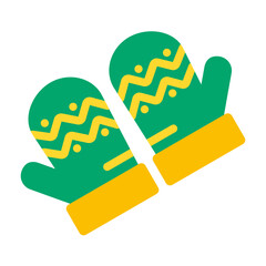Mittens Vector Design Icon Style