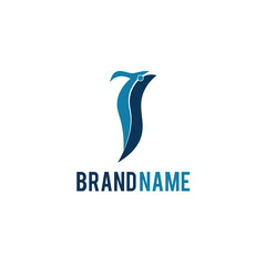 Fish abstract geometry grid Logo