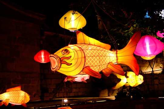 China's Yuanxiao (Filled round balls made of glutinous rice-flour for Lantern Festival) Festival lanterns.