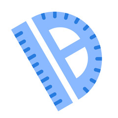 Protractor Vector Design Icon Style