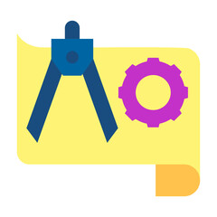 Technical Drawing Vector Design Icon Style