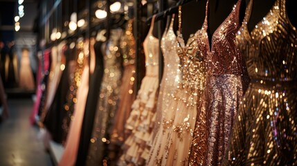 Sequin Dress: A dazzling dress adorned with sequins, offering a glamorous, sparkling effect perfect for parties, evening events, or any occasion that calls for sparkle.
