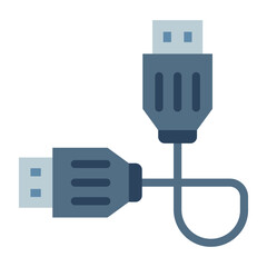 Data Cable Vector Design Icon Style
