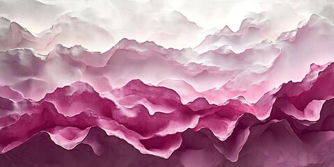 Obraz premium Abstract Pink Mountainscapes