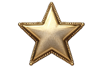 Obraz premium golden star isolated on white background