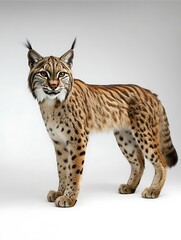 Fototapeta premium Lynx hunting in the forest wildlife photography natural habitat close-up view predator