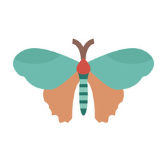 Moth Tattoo Vector Design Icon Style