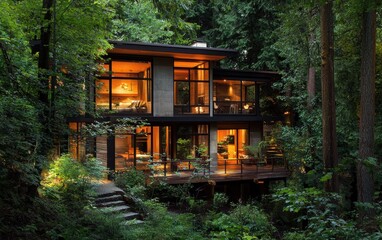 Small but stylish contemporary home in the forest