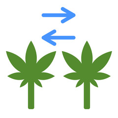 Ganja Glimpse Vector Design Icon Style