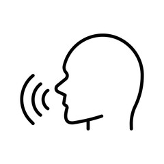 Speaking Vector Icon
