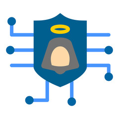 Cyber Shroud Vector Design Icon Style