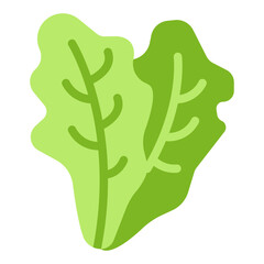 Obraz premium Romaine Lettuce Vector Design Icon Style