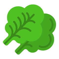 Green Leaf Lettuce Vector Design Icon Style