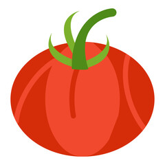 Beefsteak Tomato Vector Design Icon Style