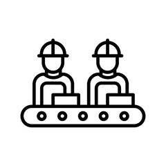 Factory Worker Vector Icon