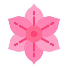 Sakura Shine Vector Design Icon Style
