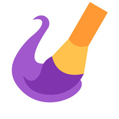 Brave Brushstroke Vector Design Icon Style