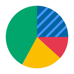 Analytics Pie Vector Design Icon Style
