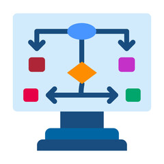 Process Flow Vector Design Icon Style