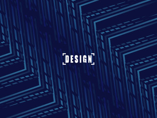 Premium background design with diagonal dark blue stripes pattern. Vector horizontal template, for digital lux business banner, contemporary formal invitation, luxury voucher, gift certificate, etc.