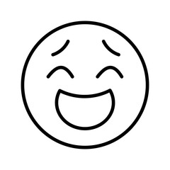 Laughing Emoji Vector Icon