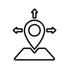 Coordinates Vector Icon