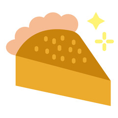 Pie Slice Vector Design Icon Style