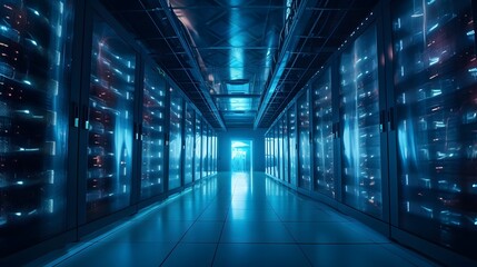 Fototapeta premium High Tech Renewable Energy Data Center Tracking and Analyzing Global Electricity Production Metrics and Trends Through Cutting Edge Visualizations and AI Powered Analytics