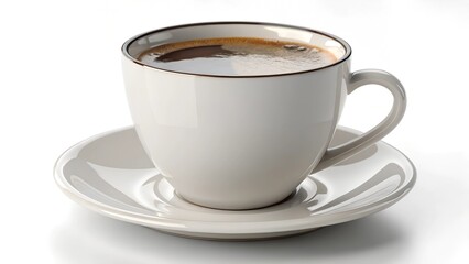 Naklejka premium CUP OF COFFEE ON SAUCER