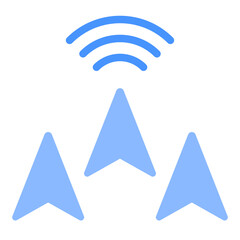 GPS Arrow Vector Design Icon Style