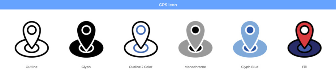 GPS Icon Set