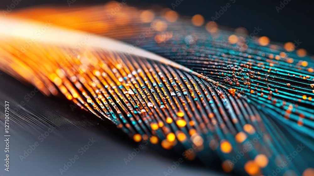 Poster Plastic pollution idea. A vibrant display of colorful light patterns creating abstract designs.
