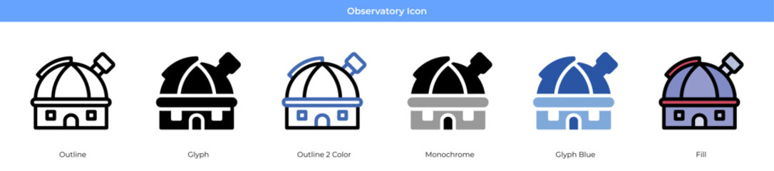 Observatory Icon Set