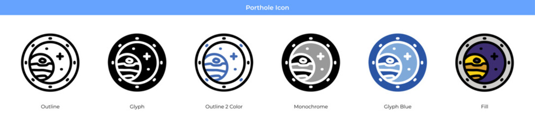 Porthole Icon Set