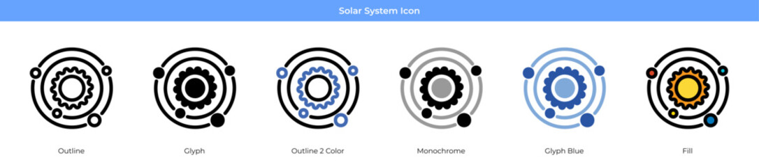 Solar System Icon Set
