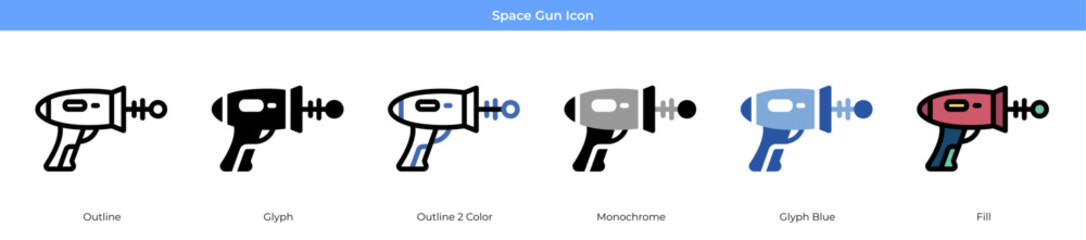 Space Gun Icon Set